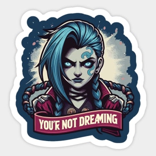 armed and dangerous- jinx power Sticker